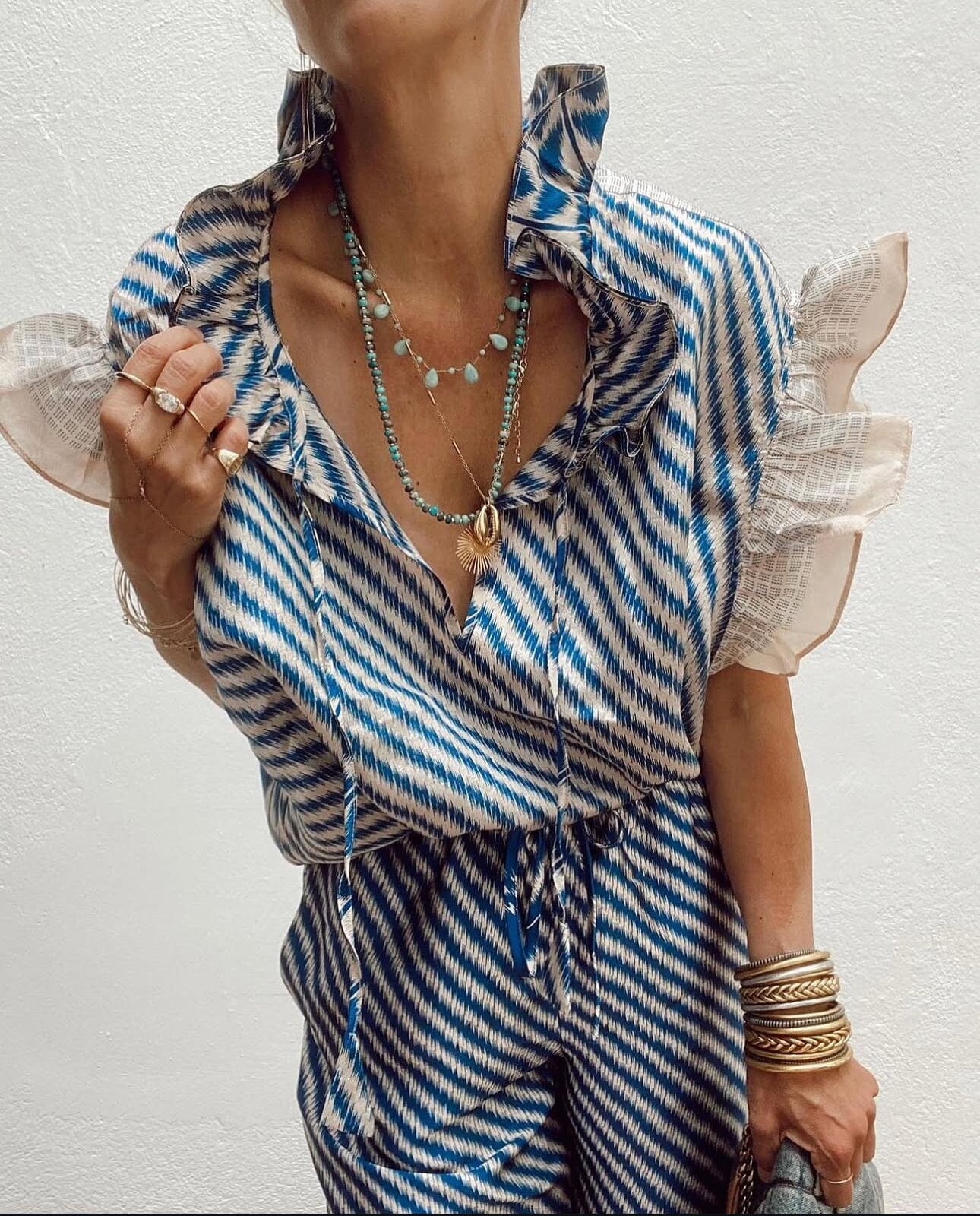 AQUAMARINE SUMMER BLOUSE Skjorter og toppe Joseph CPH 