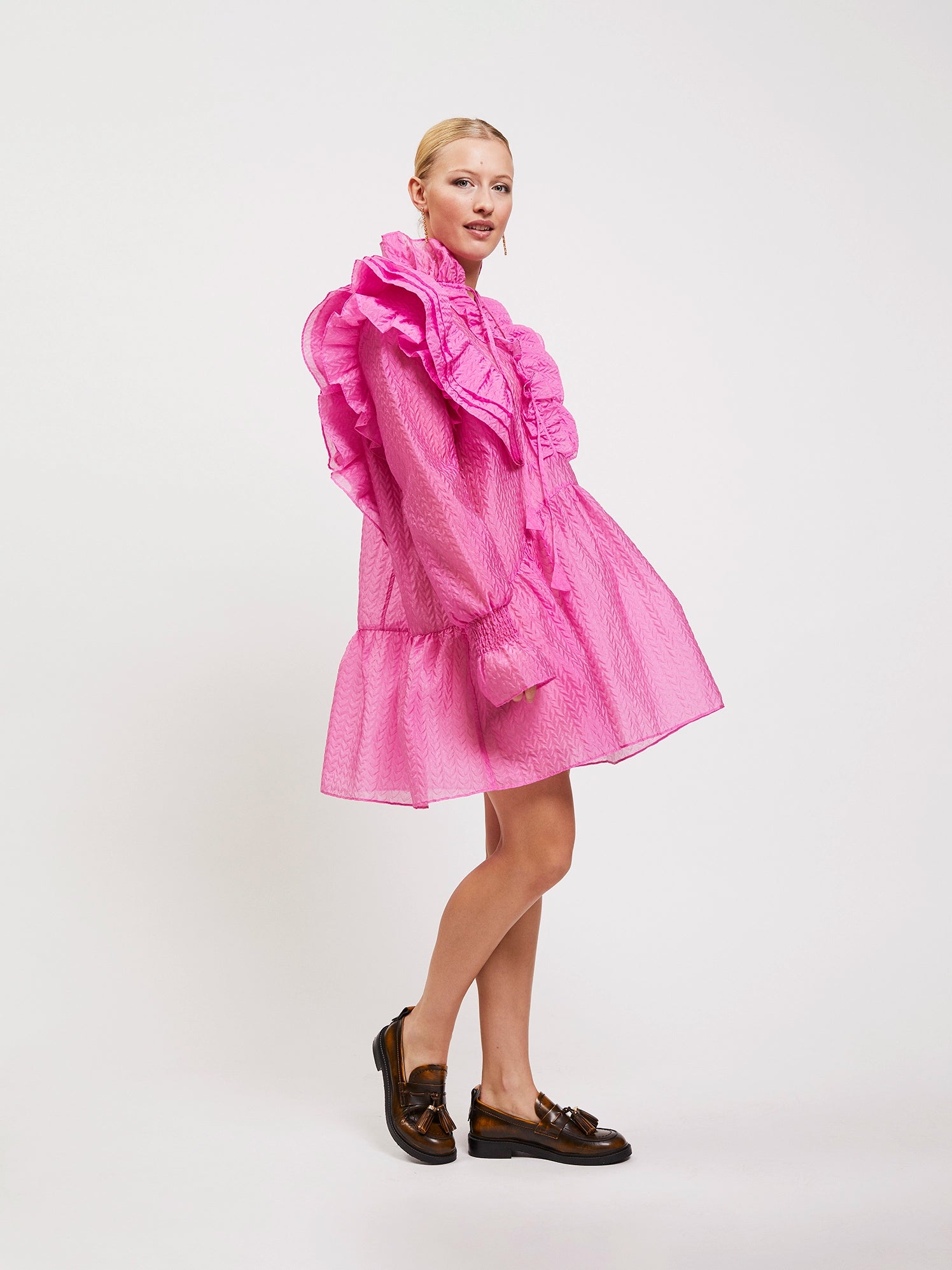 BUBBLE GUM HEAT ORGANZA DRESS Joseph CPH 