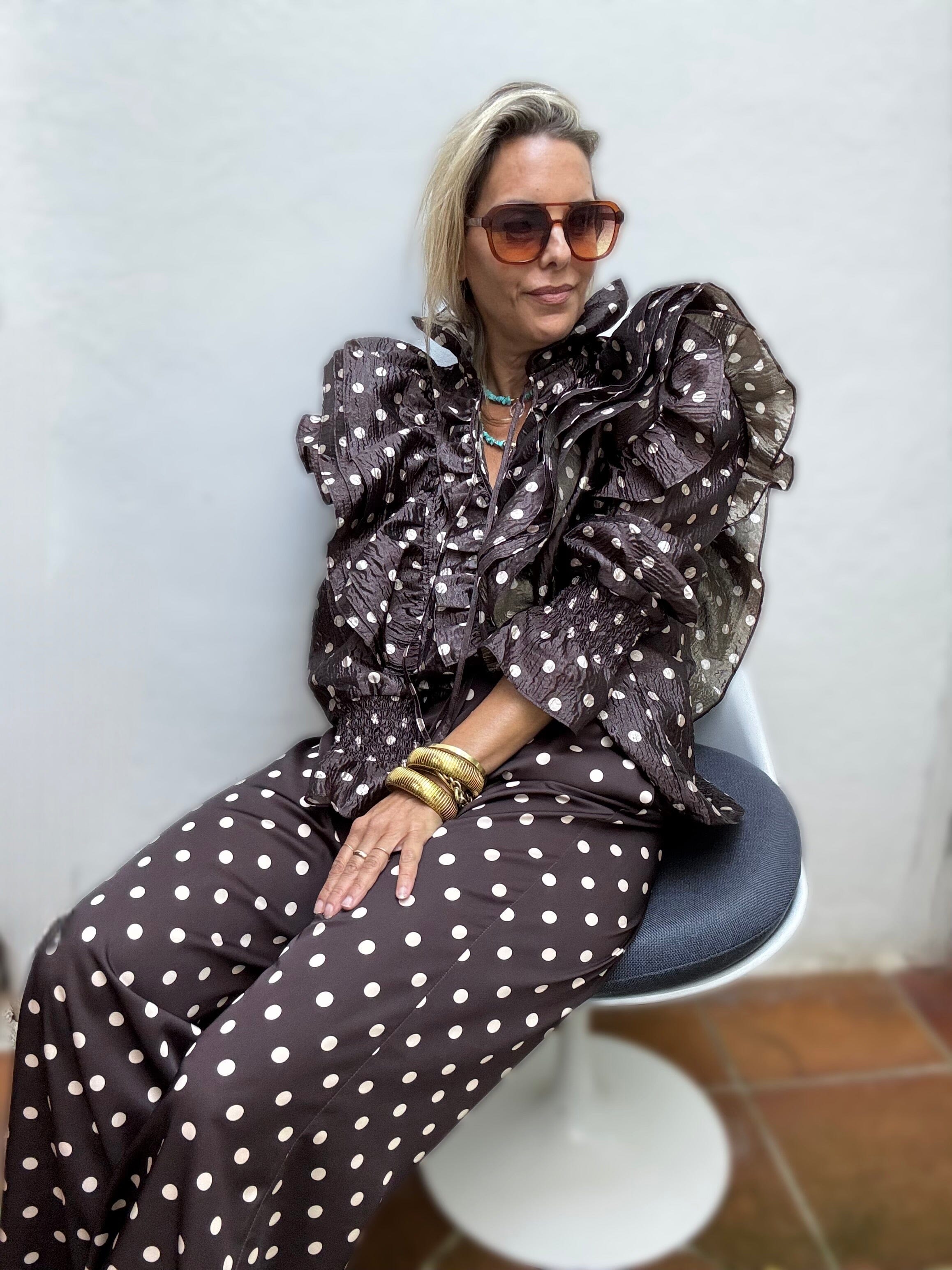 CARAMEL SWIRL KIMONO PANTS Bukser Joseph Copenhagen 