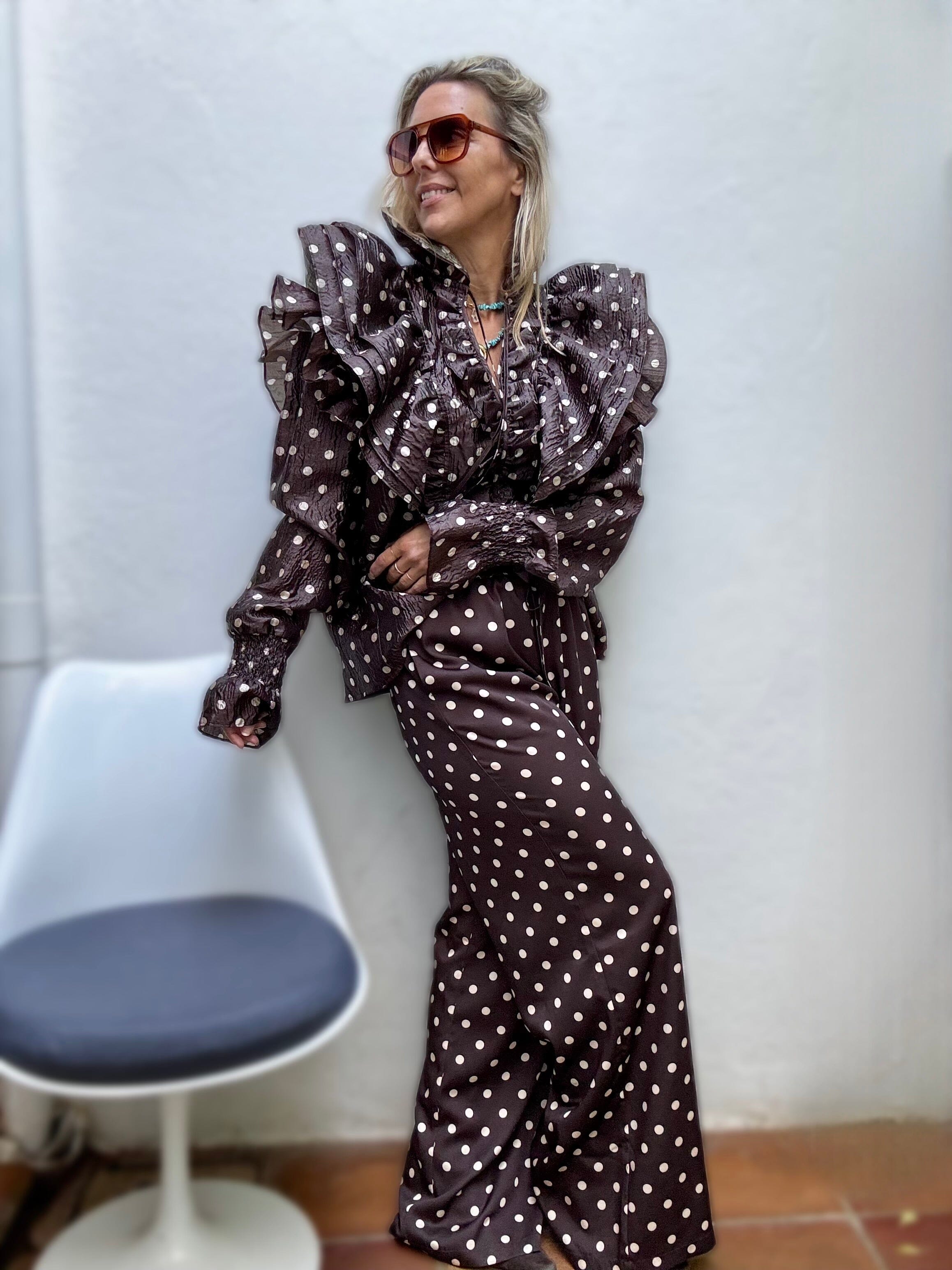 CARAMEL SWIRL KIMONO PANTS Bukser Joseph Copenhagen 