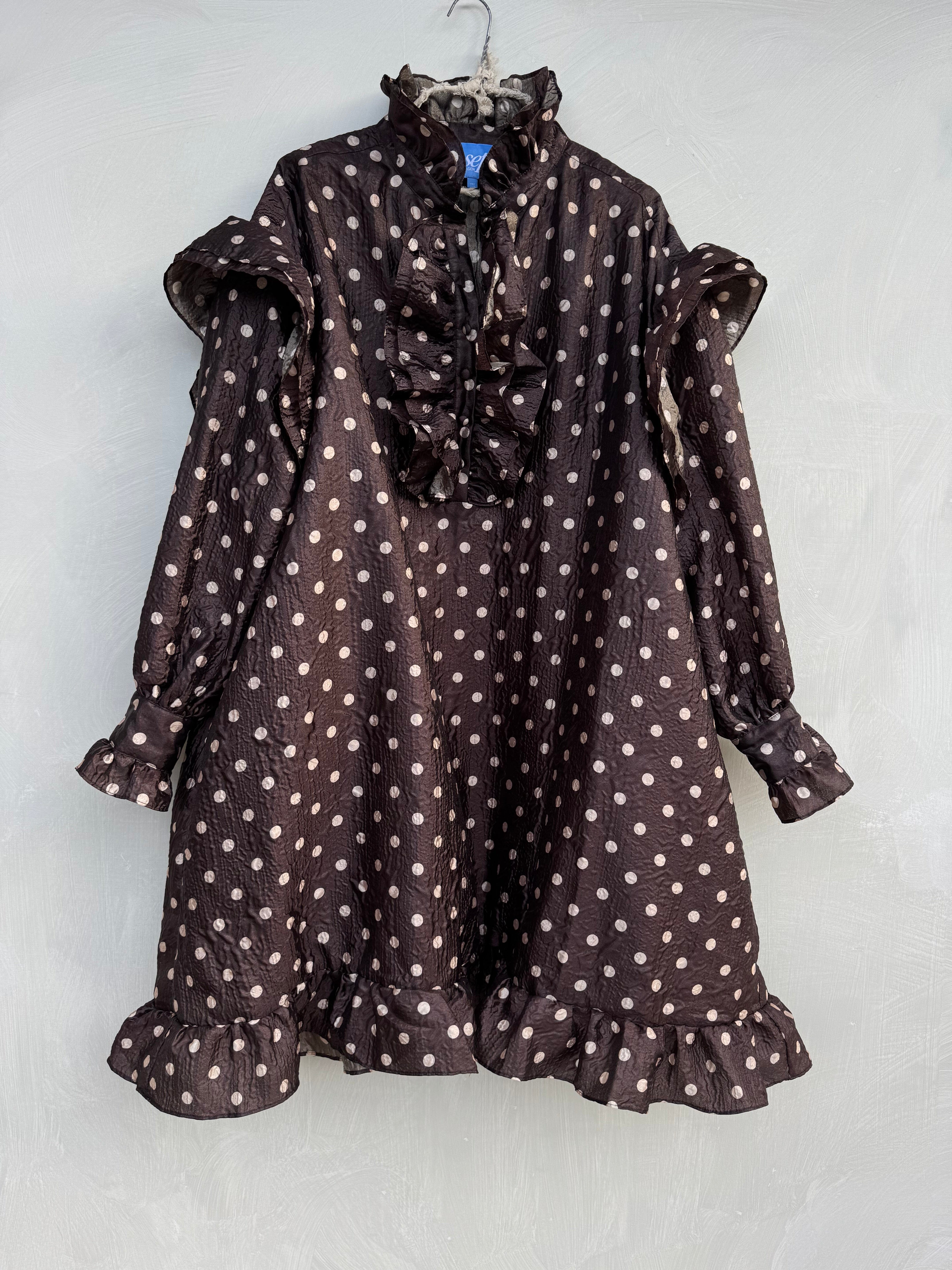 CARAMEL SWIRL SARI DRESS Kjoler Joseph Copenhagen 