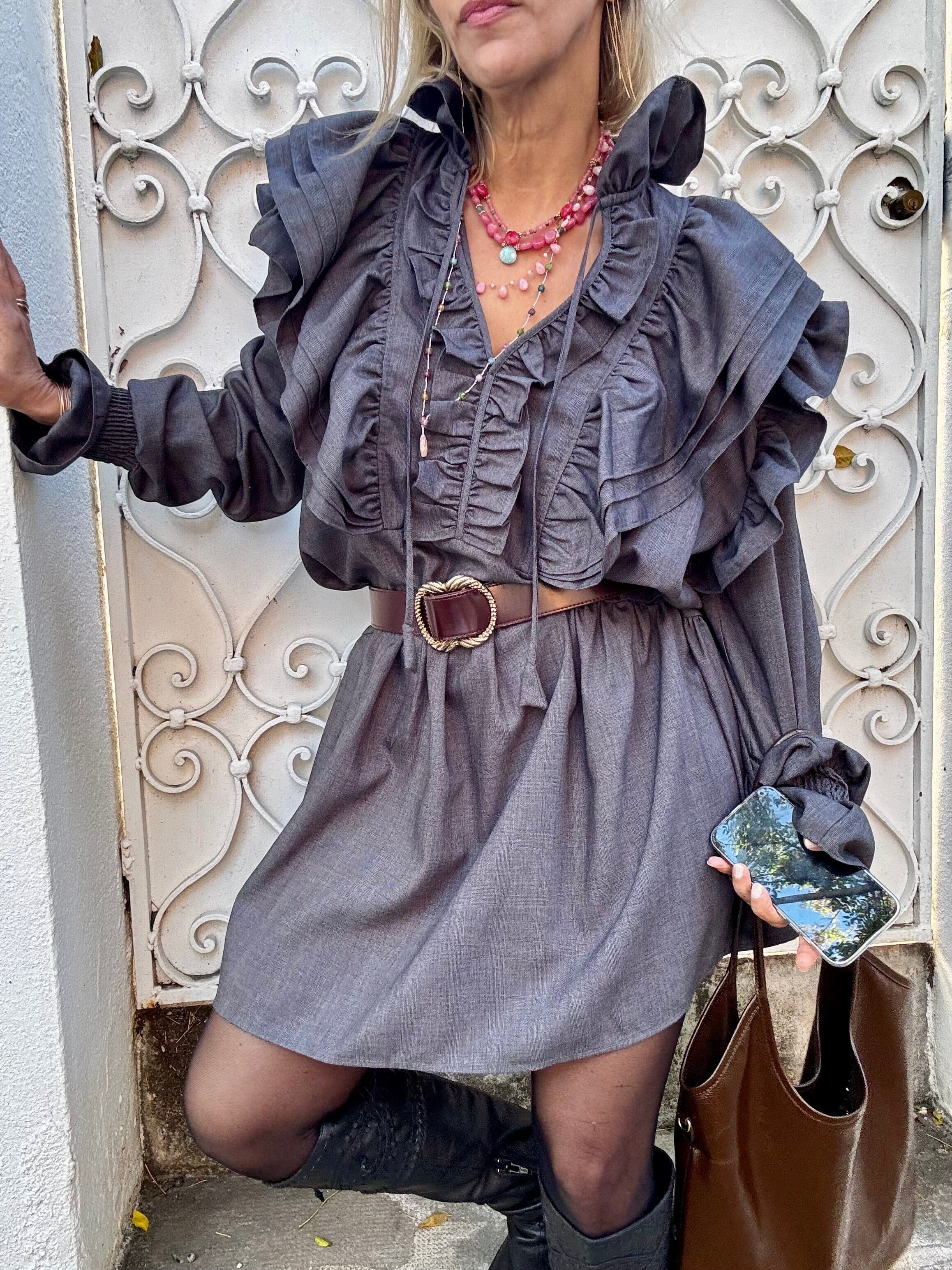 FROZEN LAKE HEAT DRESS Kjoler Joseph Copenhagen 