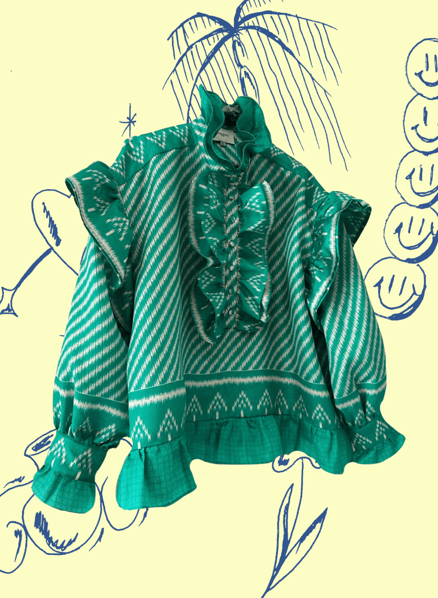 GREEN GARDEN SARI SHIRT Joseph Copenhagen