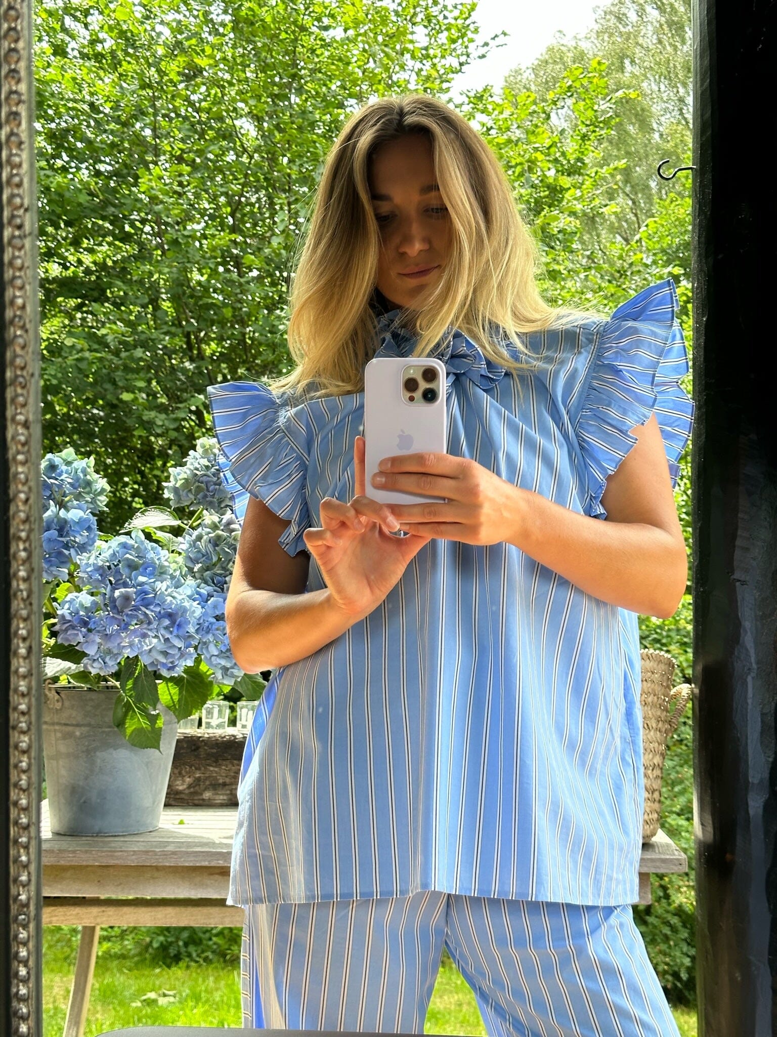 SUMMERHOUSE Summer blouse Blue Skjorter og toppe Joseph CPH